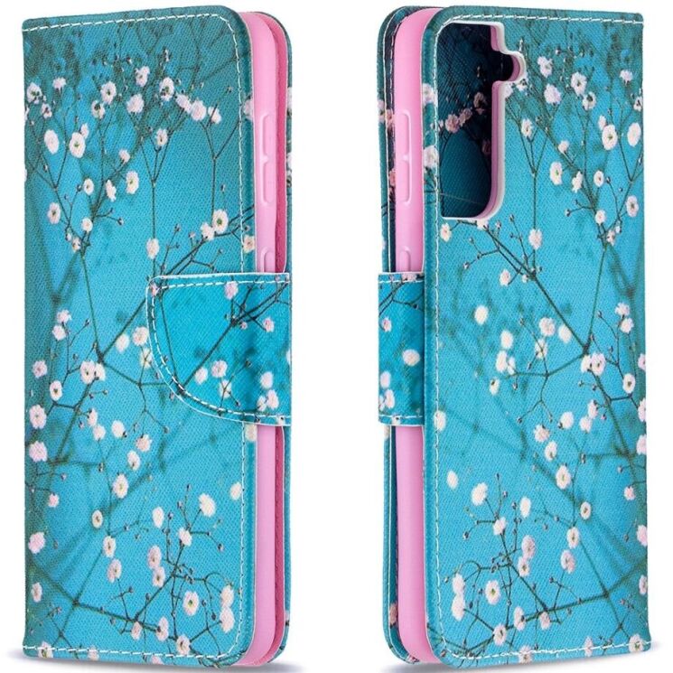 Чохол-книжка Deexe Color Wallet для Samsung Galaxy S21 (G991) - Plum Blossom: фото 4 з 9