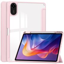 Чехол-книжка Deexe Crystal Back для Xiaomi Redmi Pad 2 - Pink: фото 1 из 8