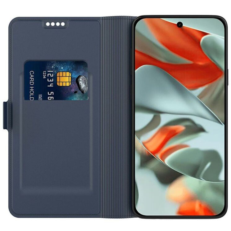 Чехол-книжка Deexe Faro Wallet для Google Pixel 10a - Blue: фото 2 из 7