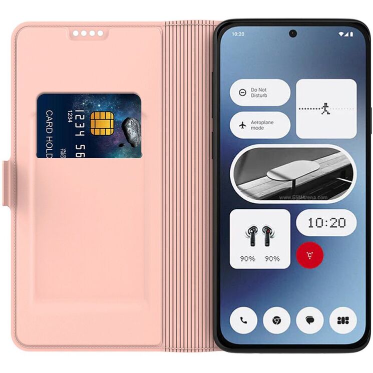 Чохол-книжка Deexe Faro Wallet для Nothing Phone (4a) - Rose Gold (411319RG) Чохол-книжка Deexe Faro Wallet для Nothing Phone (4a) - Rose Gold: фото 2 з 7