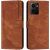 Чехол-книжка Deexe Lines Series для HMD Pulse / Pulse Pro / Pulse Plus - Brown: фото 1 из 12
