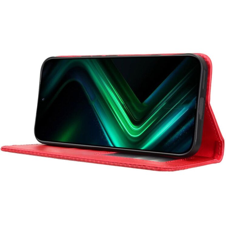 Чехол-книжка Deexe Retro Style для Infinix GT 50 Pro - Red (422402R) Чехол-книжка Deexe Retro Style для Infinix GT 50 Pro - Red: фото 7 из 19