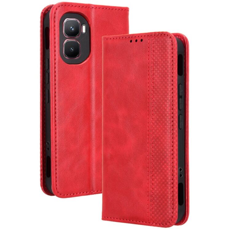 Чехол-книжка Deexe Retro Style для Infinix GT 50 Pro - Red (422402R) Чехол-книжка Deexe Retro Style для Infinix GT 50 Pro - Red: фото 1 из 19