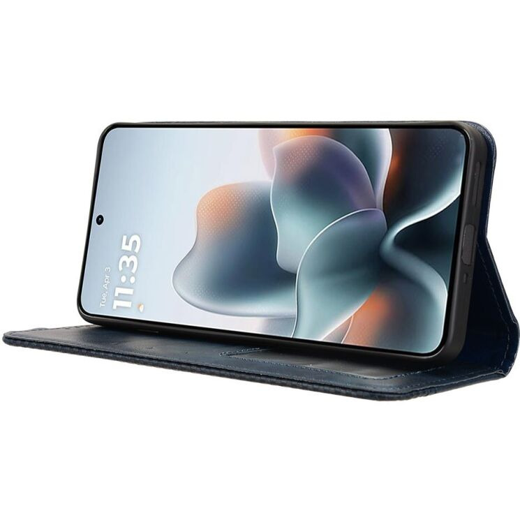 Чехол-книжка Deexe Retro Style для Motorola Edge 70 Max - Blue (435506L) Чехол-книжка Deexe Retro Style для Motorola Edge 70 Max - Blue: фото 7 из 18