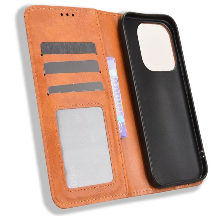 Чохол-книжка Deexe Retro Style для Xiaomi 17 - Brown (390631Z) Чохол-книжка Deexe Retro Style для Xiaomi 17 - Brown: фото 5 з 19