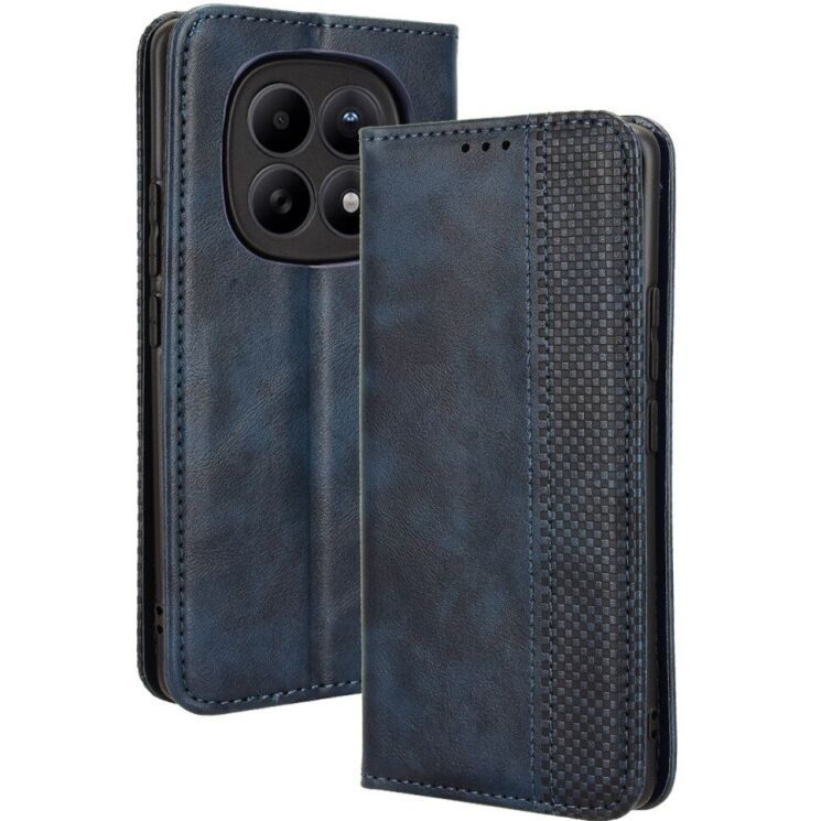 Чехол-книжка Deexe Retro Style для Xiaomi Redmi Note 15 (4G/5G) / Poco M8 5G - Blue: фото 1 из 8