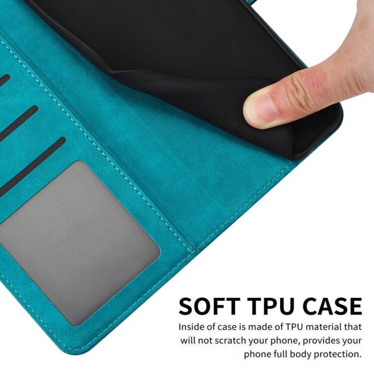 Чехол-книжка Deexe Stage Case для Infinix Hot 40 / 40 Pro / Tecno Spark 20 Pro - Sapphire: фото 9 из 10