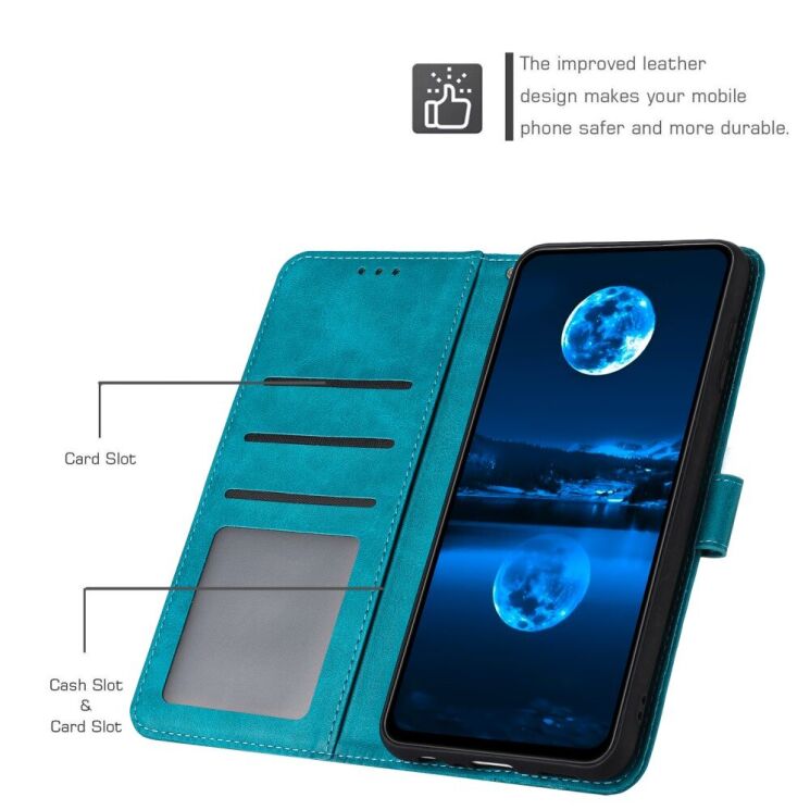 Чехол-книжка Deexe Stage Case для Infinix Hot 40 / 40 Pro / Tecno Spark 20 Pro - Sapphire: фото 4 из 10