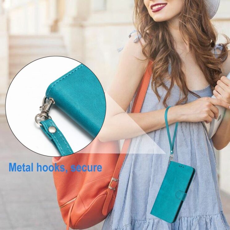 Чехол-книжка Deexe Stage Case для Infinix Hot 40 / 40 Pro / Tecno Spark 20 Pro - Sapphire: фото 10 из 10