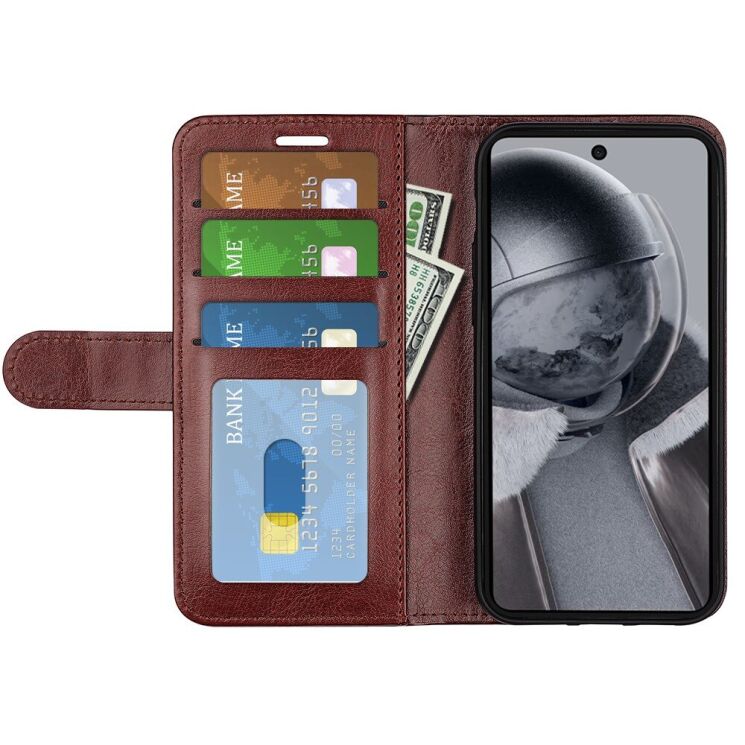 Чохол-книжка Deexe Wallet Style для HMD Pulse / Pulse Pro / Pulse Plus - Brown: фото 2 з 6
