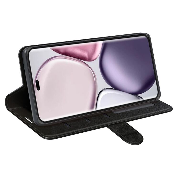 Чехол-книжка Deexe Wallet Style для Honor Magic 7 Lite - Black: фото 3 из 8