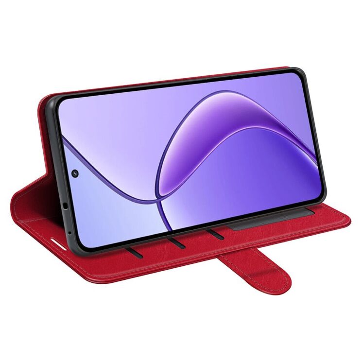 Чехол-книжка Deexe Wallet Style для Realme 12 5G - Red: фото 3 из 6