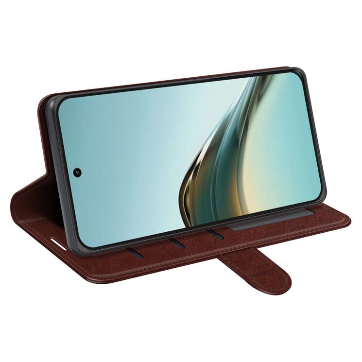 Чехол-книжка Deexe Wallet Style для Realme 13 Pro / 13 Pro Plus - Brown: фото 3 из 6