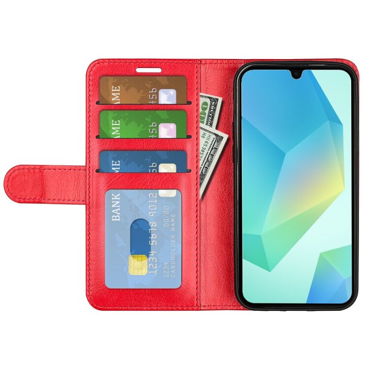 Чехол-книжка Deexe Wallet Style для Samsung Galaxy A17 (A175) - Red: фото 4 из 9