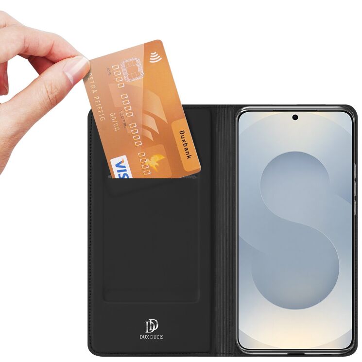 Чохол-книжка DUX DUCIS Skin Pro для Samsung Galaxy S26 Plus - Black: фото 6 з 10