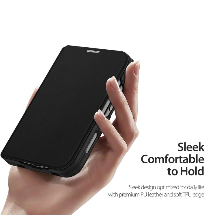 Чохол-книжка DUX DUCIS Skin X Pro Magnetic (FF) для iPhone Duo - Dark Cherry: фото 6 з 11