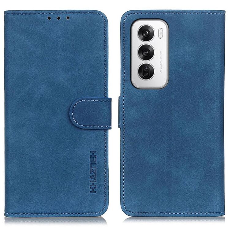 Чохол-книжка KHAZNEH Retro Wallet для OPPO Reno 12 - Blue: фото 1 з 8