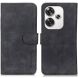 Чехол-книжка KHAZNEH Retro Wallet для Xiaomi Poco F6 - Black (355029B). Фото 1 из 9