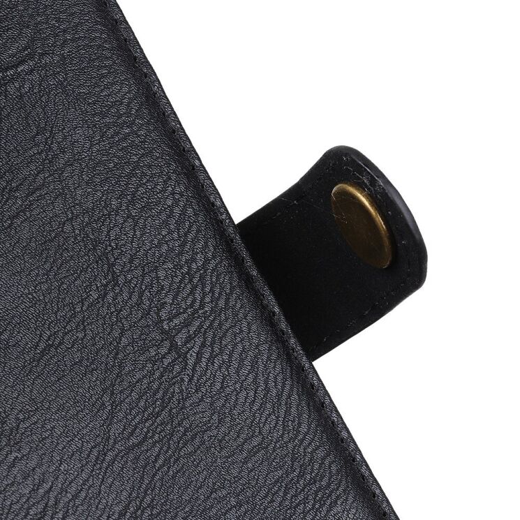 Чехол-книжка с застежкой KHAZNEH Wallet Cover для Motorola Moto G200 - Black: фото 6 из 8