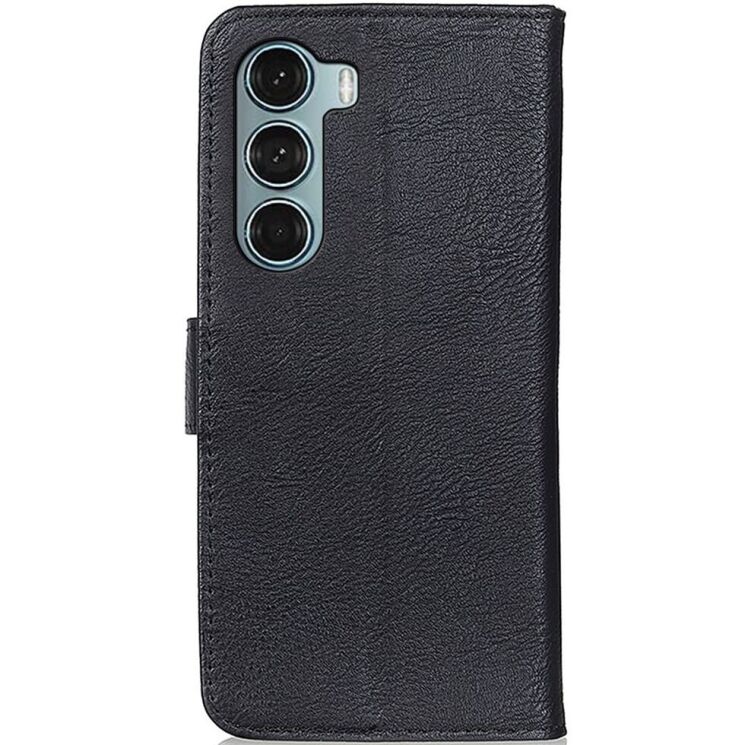 Чехол-книжка с застежкой KHAZNEH Wallet Cover для Motorola Moto G200 - Black: фото 3 из 8