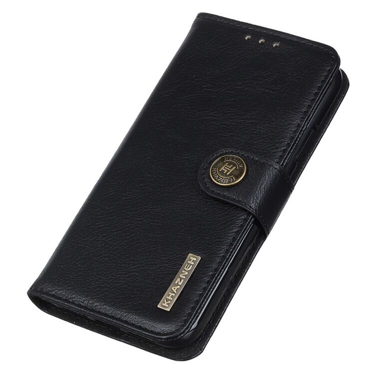 Чехол-книжка с застежкой KHAZNEH Wallet Cover для Motorola Moto G200 - Black: фото 8 из 8
