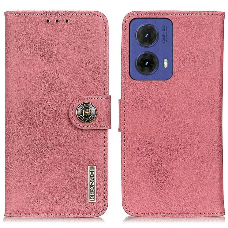 Чохол-книжка KHAZNEH Wallet Cover для Motorola Moto G85 - Pink: фото 1 з 8
