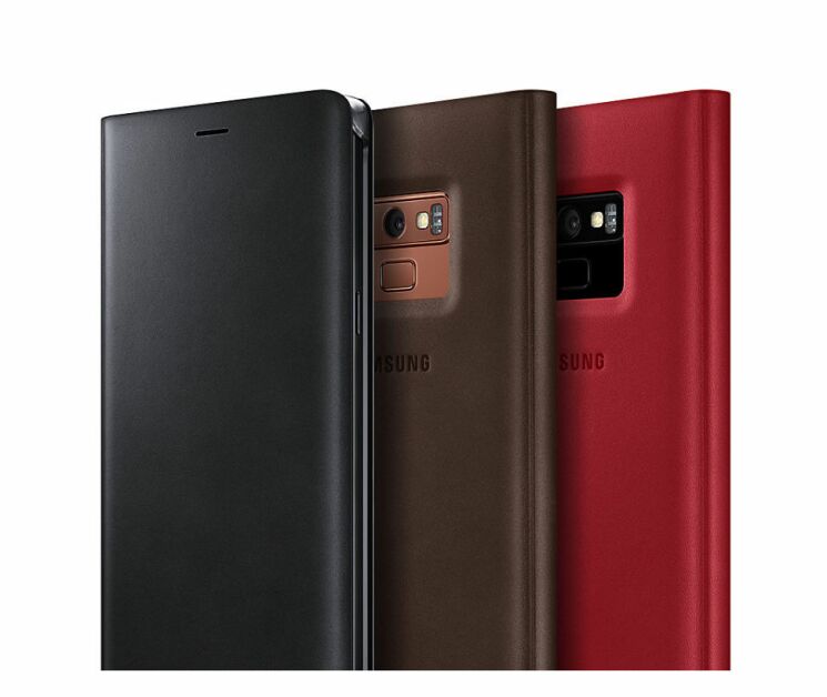 Чехол-книжка Leather Wallet Cover для Samsung Note 9 (N960) EF-WN960LREGRU - Red: фото 6 из 10