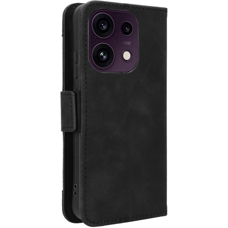 Чехол-книжка с карманами Deexe Wallet Stand для OPPO Reno 16 F/FS - Black: фото 6 из 15
