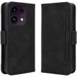 Чехол-книжка с карманами Deexe Wallet Stand для OPPO Reno 16 F/FS - Black (413401B)