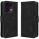 Чехол-книжка с карманами Deexe Wallet Stand для OPPO Reno 16 F/FS - Black (413401B). Фото 1 из 15