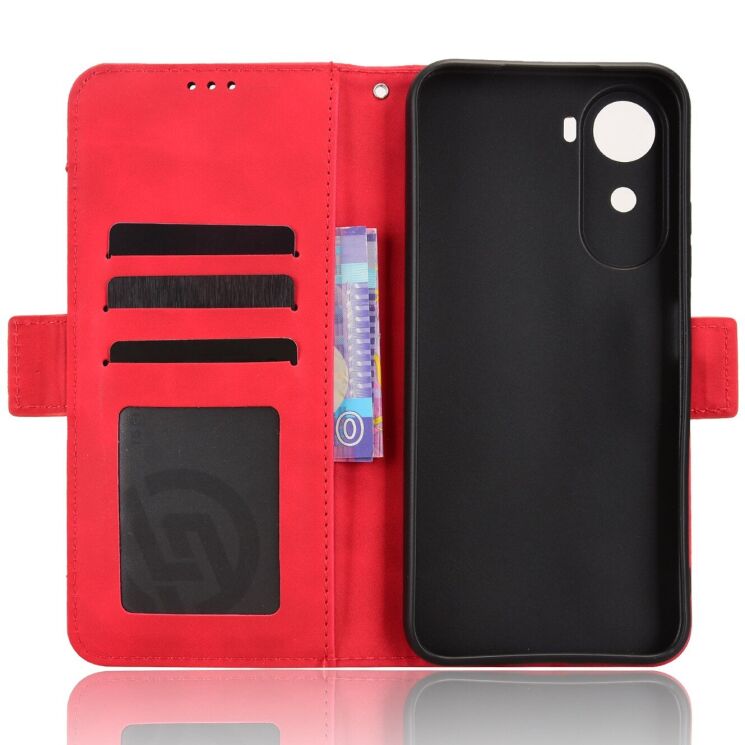 Чохол-книжка з кишеньками Deexe Wallet Stand для Xiaomi Redmi A7 Pro - Red: фото 3 з 15