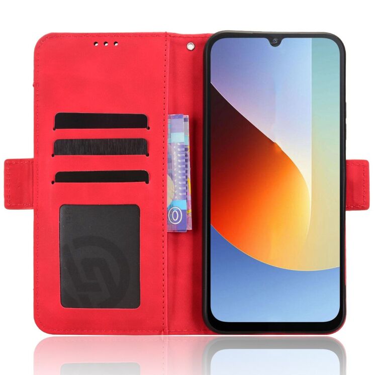 Чохол-книжка з кишеньками Deexe Wallet Stand для Xiaomi Redmi A7 Pro - Red: фото 4 з 15