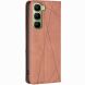 Чохол-книжка з кишеньками UniCase Geometric Pattern для Infinix Hot 70 - Brown (422001Z). Фото 3 з 10