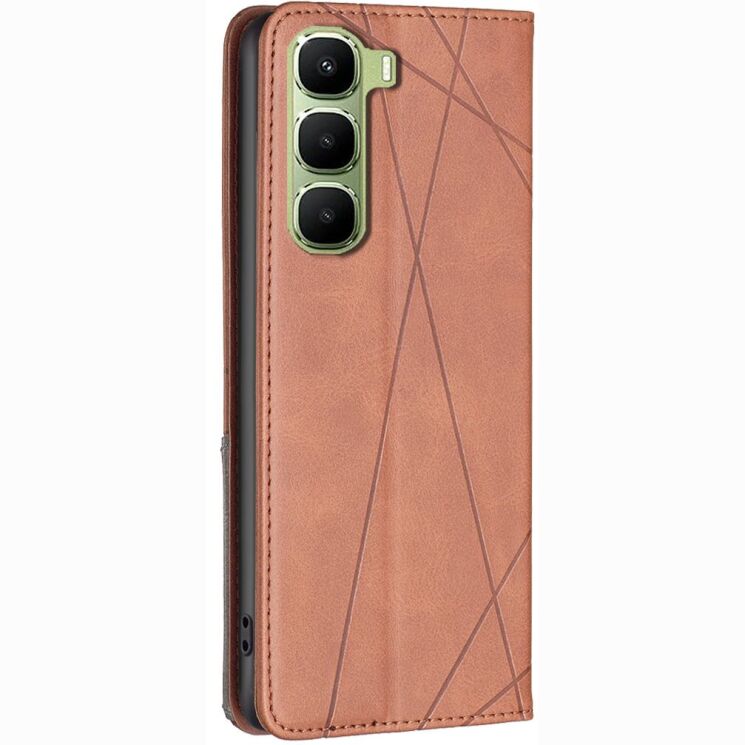 Чохол-книжка з кишеньками UniCase Geometric Pattern для Infinix Hot 70 - Brown (422001Z) Чохол-книжка з кишеньками UniCase Geometric Pattern для Infinix Hot 70 - Brown: фото 3 з 10