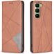 Чохол-книжка з кишеньками UniCase Geometric Pattern для Infinix Hot 70 - Brown (422001Z). Фото 1 з 10