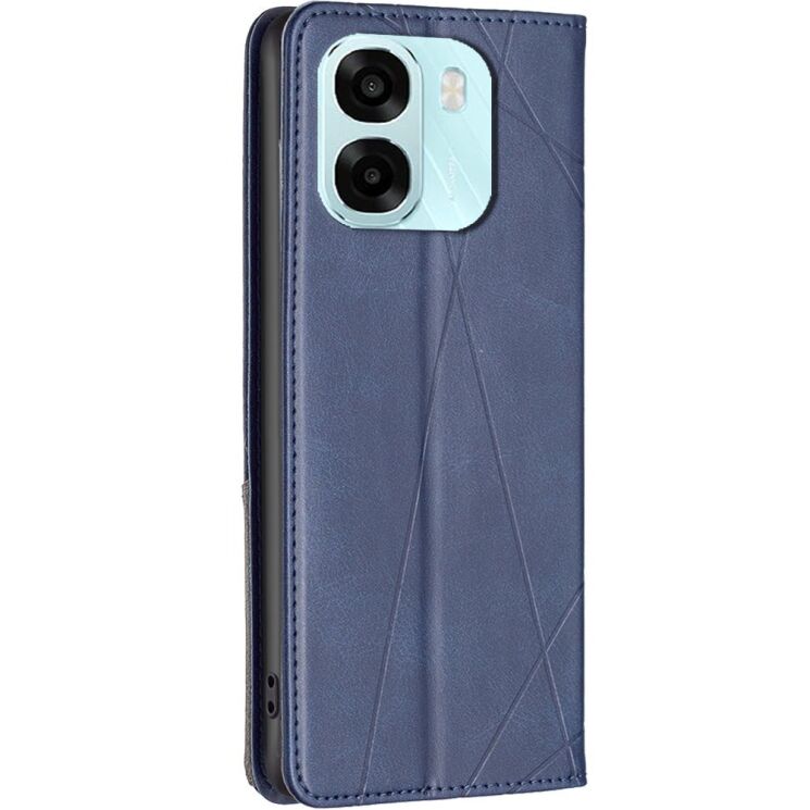 Чохол-книжка з кишеньками UniCase Geometric Pattern для OPPO A6x - Blue: фото 3 з 10