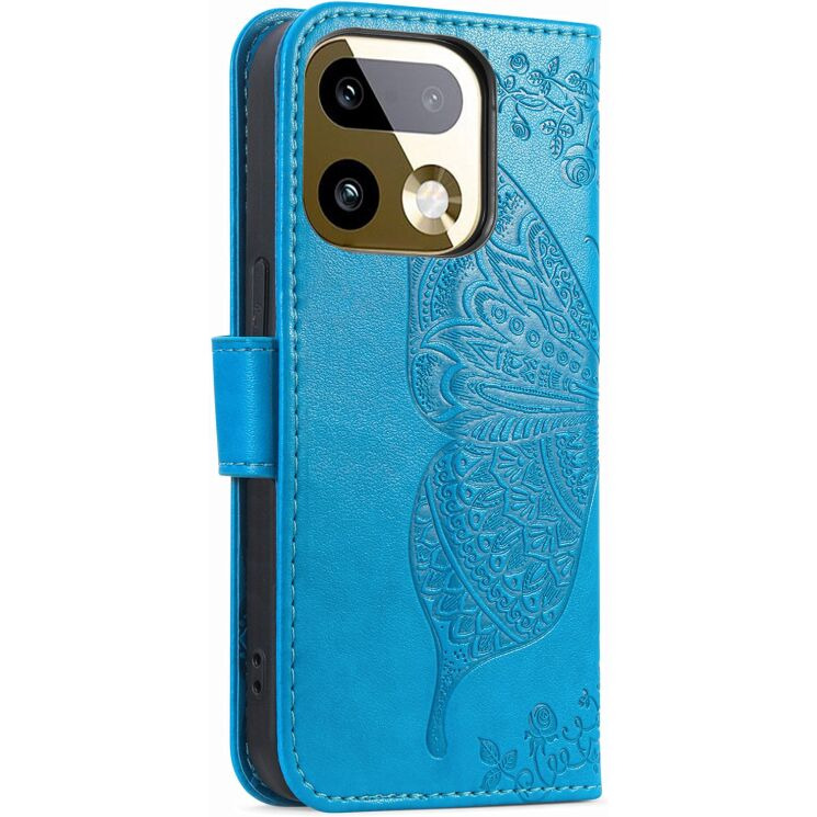 Чехол-книжка с рисунком UniCase Butterfly Pattern для Realme 16 Pro - Blue (428030L) Чехол-книжка с рисунком UniCase Butterfly Pattern для Realme 16 Pro - Blue: фото 6 из 9
