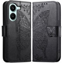 Чехол-книжка с рисунком UniCase Butterfly Pattern для Xiaomi Poco X8 Pro - Black: фото 1 из 10