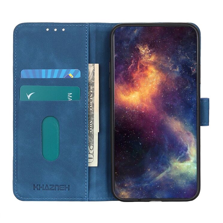 Чехол-книжка с застежкой KHAZNEH Retro Wallet для Xiaomi 17T - Blue: фото 3 из 10