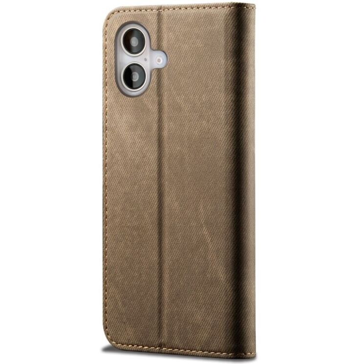 Чехол-книжка UniCase Jeans Wallet для Apple iPhone 16 - Khaki: фото 6 из 7