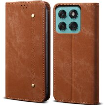 Чехол-книжка UniCase Jeans Wallet для Motorola Moto G56 - Coffee: фото 1 из 7