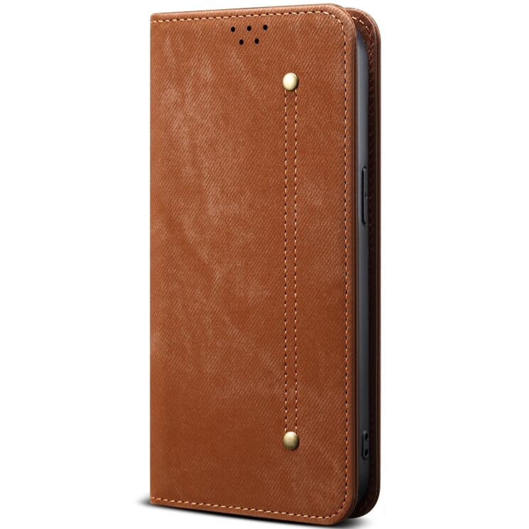 Чехол-книжка UniCase Jeans Wallet для Motorola Moto G56 - Coffee: фото 5 из 7