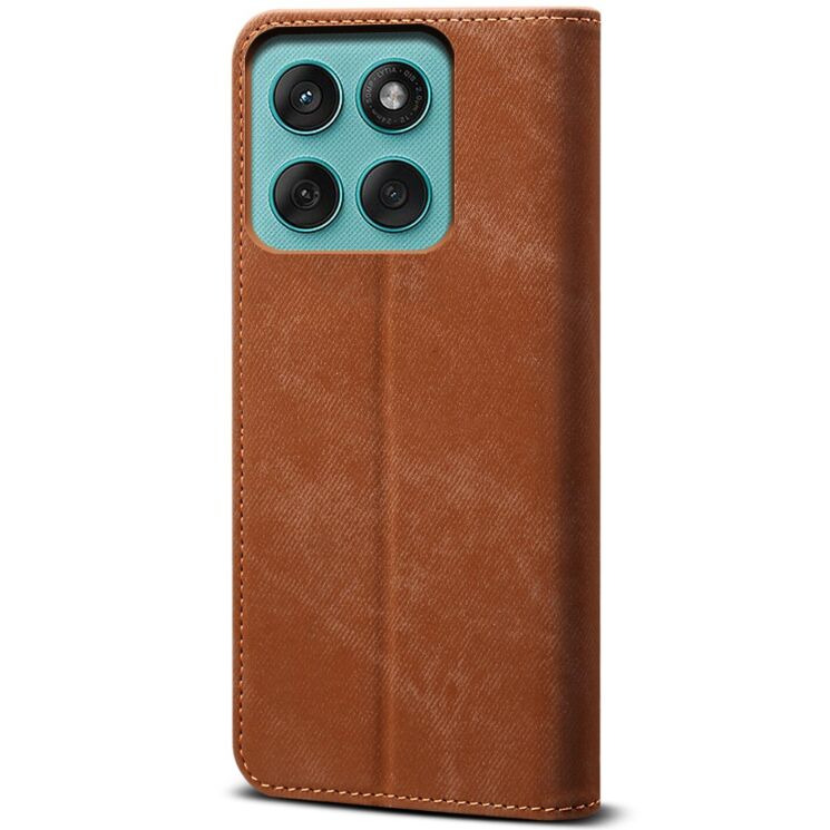 Чехол-книжка UniCase Jeans Wallet для Motorola Moto G56 - Coffee: фото 6 из 7