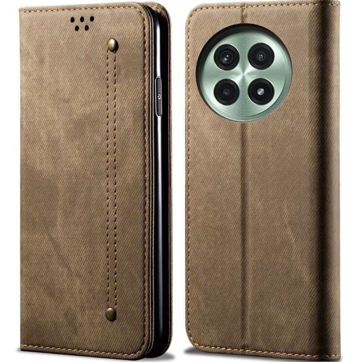 Чехол-книжка UniCase Jeans Wallet для OnePlus 13 - Khaki: фото 1 из 6