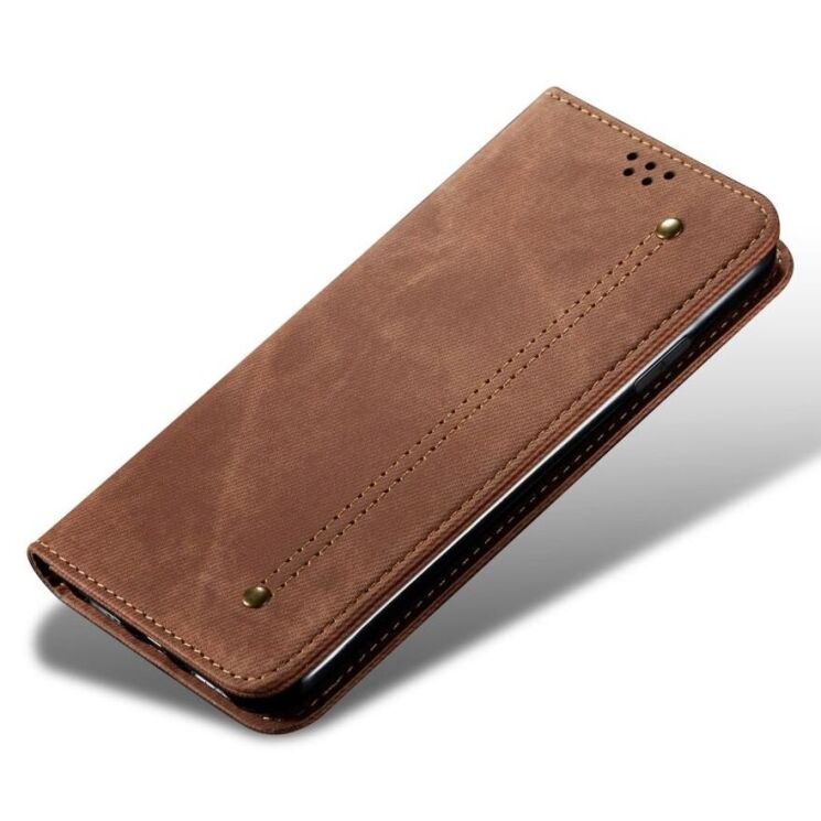 Чехол-книжка UniCase Jeans Wallet для Realme C65 - Coffee: фото 4 из 6