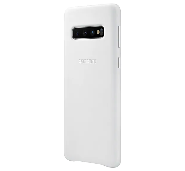 Чехол Leather Cover для Samsung Galaxy S10 (G973) EF-VG973LWEGRU - White: фото 3 из 5