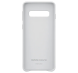 Чехол Leather Cover для Samsung Galaxy S10 (G973) EF-VG973LWEGRU - White (216625W). Фото 4 из 5