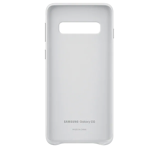 Чехол Leather Cover для Samsung Galaxy S10 (G973) EF-VG973LWEGRU - White: фото 4 из 5