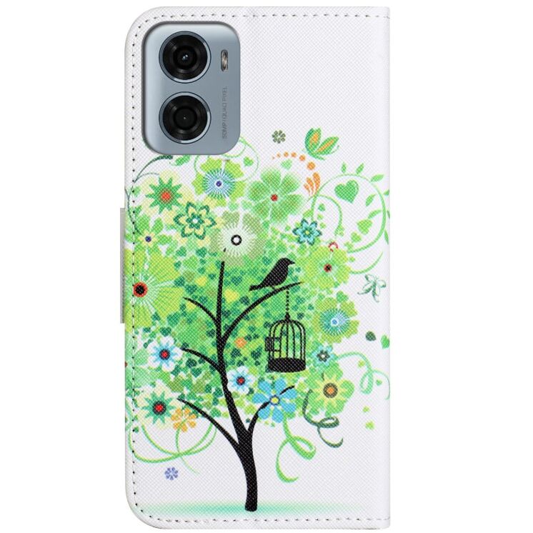 Чохол з малюнком Deexe Color Wallet для Motorola Moto G06 - Green Tree: фото 5 з 5