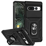 Чехол с защитой камеры Deexe Armor Shield для Google Pixel 7 Pro - Black: фото 1 из 9